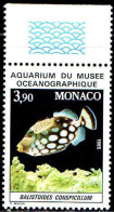 Monaco Poste N** Yv:1486 Mi:1707 Balistoides Conspicillum Bord De Feuille - Unused Stamps