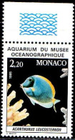 Monaco Poste N** Yv:1484 Mi:1705 Acanthurus Leucostern Bord De Feuille - Ungebraucht