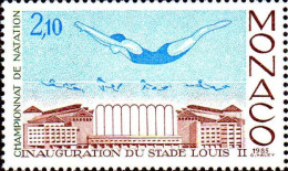 Monaco Poste N** Yv:1476 Mi:1698 Stade Louis II Natation - Unused Stamps