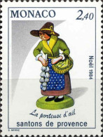 Monaco Poste N** Yv:1442 Mi:1658 Noël Santons De Provence La Porteuse D'ail - Unused Stamps