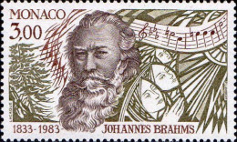 Monaco Poste N** Yv:1389 Mi:1593 Johannes Brahms Compositeur - Ongebruikt
