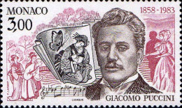 Monaco Poste N** Yv:1390 Mi:1594 Giacomo Puccini Compositeur - Ungebraucht