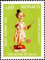 Monaco Poste N** Yv:1378 Mi:1609 Automate Clown En Diabolo - Unused Stamps