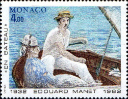 Monaco Poste N** Yv:1347 Mi:1556 Edouard Manet En Bateau - Nuovi