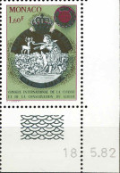 Monaco Poste N** Yv:1338 Mi:1546 Conseil International De La Chasse Coin D.feuille Daté 18-5-82 - Unused Stamps