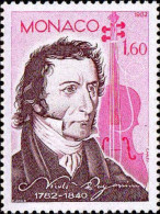 Monaco Poste N** Yv:1344 Mi:1553 Nicolo Paganini Compositeur - Ongebruikt