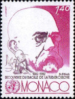 Monaco Poste N** Yv:1333 Mi:1537 Robert Koch Médecin - Unused Stamps