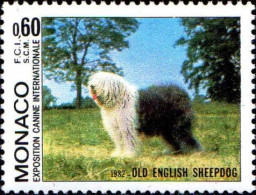 Monaco Poste N** Yv:1329 Mi:1533 Old English Sheepdog - Unused Stamps