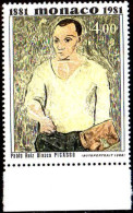 Monaco Poste N** Yv:1293 Mi:1494 Pablo Picasso Autoportrait Bord De Feuille - Ongebruikt