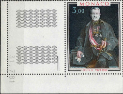 Monaco Poste N** Yv:1286 Mi:1487 Philip Alexius De László Louis II Coin D.feuille Daté 31-7-81 - Ungebraucht