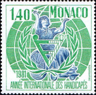 Monaco Poste N** Yv:1276 Mi:1476 Année Internationale Des Handicapés - Nuevos