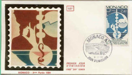 Monaco Fdc Yv:1450 Mi:1666 Industrie Pharmaceutique & De Cosmetologie (TB Cachet à Date) Fdc 8-11-84 - FDC