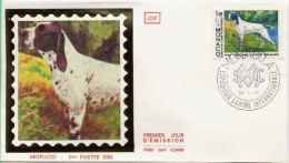 Monaco Fdc Yv:1425 Mi:1629 Chiens Braques (TB Cachet à Date) Fdc 10-5-84 - FDC