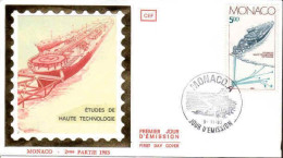 Monaco Fdc Yv:1403 Mi:1607 Etudes De Haute Technologie Pétrolière (TB Cachet à Date) Fdc 9-11-83 - FDC