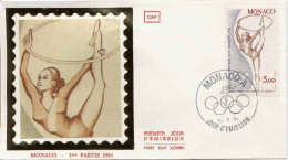 Monaco Fdc Yv:1415 Mi:1621 Los Angeles Gymnastique Rythmique & Sportive (TB Cachet à Date) Fdc 10-5-84 - FDC