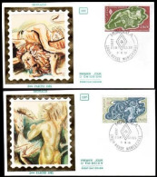 Monaco Fdc Yv:1288/1289 Les 12 Travaux D'Hercule (TB Cachet à Date) Fdc 5-11-81 Pt De Rouille - FDC