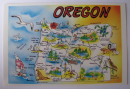 ETATS-UNIS - OREGON - Map - Other & Unclassified