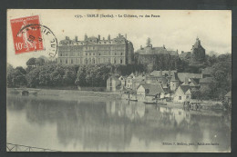 Sarthe , Sablé , Le Château ,vue Des Ponts - Sable Sur Sarthe