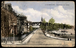 ALTE POSTKARTE LUXEMBOURG BOULEVARD DU VIADUC LUXEMBURG Cpa Postcard Ansichtskarte AK - Luxemburg - Town