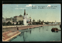 AK Moscou / Moskau, Le Kremlin Pris Du Pont De Pierre, Kreml  - Russia