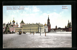 AK Moscou, Kremlin, Place Imperiale  - Rusland