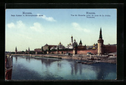 AK Moscou, Vue Du Kremlin Prise Du Pont De La Riviére Moskowa  - Rusland