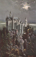 8959 SCHWANGAU, Schloß Neuschwanstein, Künstler-Karte L. Schröpfer - Autres & Non Classés