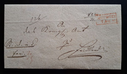 Vorphilatelie 1818, Brief GÖTTINGEN Roter Kastenstempel, Feuser 1181-6 - [Voorlopers