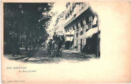 CPA Carte Postale Espagne San Sebastián El Boulevard Début 1900 VM80814 - Guipúzcoa (San Sebastián)