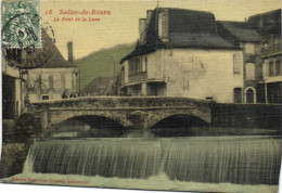 SALIES De BEARN  Le Pont De La Lune Colorisée Toilée RV - Salies De Bearn