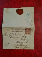 LETTRE LINDELBRUCK 1869 LETTRE SANS CORRESPONDANCE CACHET HOMBERG ?? - Entiers Postaux