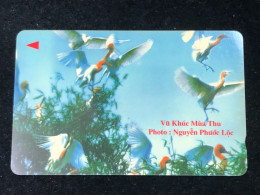 Card Phonekad Vietnam(fiying Lbises- 30 000dong-1998)-1pcs - Viêt-Nam