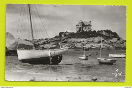 22 TREGASTEL PLOUMANAC'H N°1192 Château De Costaérès Où Fut écrit Quo Vadis Animée Barque VOIR DOS - Ploumanac'h