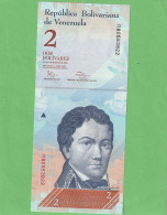 BANCO CENTRAL DE VENEZUELA  .  2 BOLIVARES  .  27-12-2012  .  N°  R 80553822 . 2 SCANNES  .  ETAT LUXE UNC  . - Venezuela