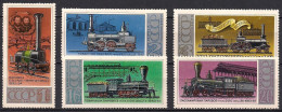 Russia USSR 1978  History Of Russian Locomotives. Mi 4715-19 - Trains