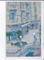 PUBLICITE : L'Hotel Majestic à TUNIS - La Terrasse - Très Bon état - Werbepostkarten