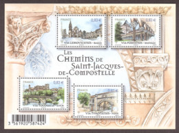 France - 2014 - Feuillet F4838 - Neuf ** - Les Chemins De Saint-Jacques-de-Compostelle - Unused Stamps
