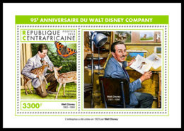 CENTRAL AFRICA 2018 MNH 95 Years Walt Disney Company S/S - OFFICIAL ISSUE - DH1905 - Fumetti