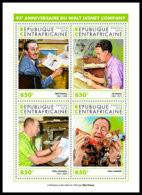 CENTRAL AFRICA 2018 MNH 95 Years Walt Disney Company M/S - OFFICIAL ISSUE - DH1905 - Bandes Dessinées