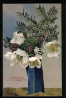 AK Erfurt, Christianentag 16.-18.10.1911 Zum Besten Des Christianenheims, Anemonen, Heide Und Tannengrün  - Sonstige & Ohne Zuordnung