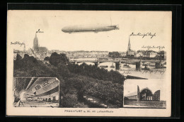 AK Frankfurt A. M., Zeppelin, Luftschiffhalle, Gesamtansicht  - Dirigeables