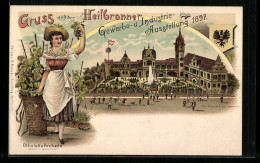Lithographie Heilbronn, Industrie-Gewerbe- U. Kunst-Ausstellung 1897  - Tentoonstellingen