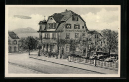 AK Kressbronn Am Bodensee, Gasthaus Peterhof, Zeppelin  - Luchtschepen