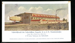 AK Friedrichshafen, Luftschiffwerft Der Luftschiffbau Zeppelin GmbH, Z Vi Beim Verlassen Der Ballonhalle  - Zeppeline