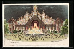 Kulissen-AK Paris, Exposition Universelle De 1900, Palais De L`Electricité  - Tentoonstellingen