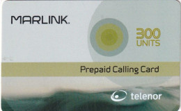 NORWAY - Marlink/Telenor Satellite Prepaid Calling Card 300 Units, Exp.date 31/12/05, Used - Norway