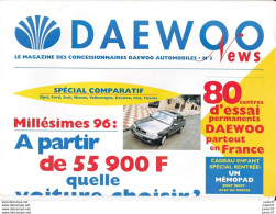 Dépliant Magazine N°3  Daewoo 1996, Nexia, Espero - Publicités