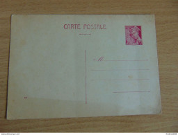 Carte Postale Au Type Mercure N°. 416CP1 (numérotation Yvert) Neuve Mais Carton Un Peu Grisé - Standard Postcards & Stamped On Demand (before 1995)