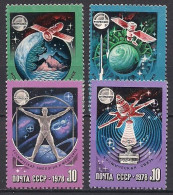 Russia USSR 1978  International Space Cooperation. Mi 4730-33 - Nuevos