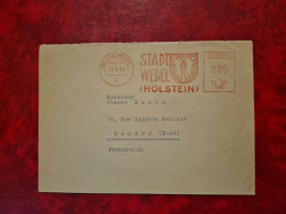 LETTRE   OBLITERATION MECANIQUE STADT WEDEL HOLSTEIN 1965 STADTVERWALTUNG - Sonstige & Ohne Zuordnung